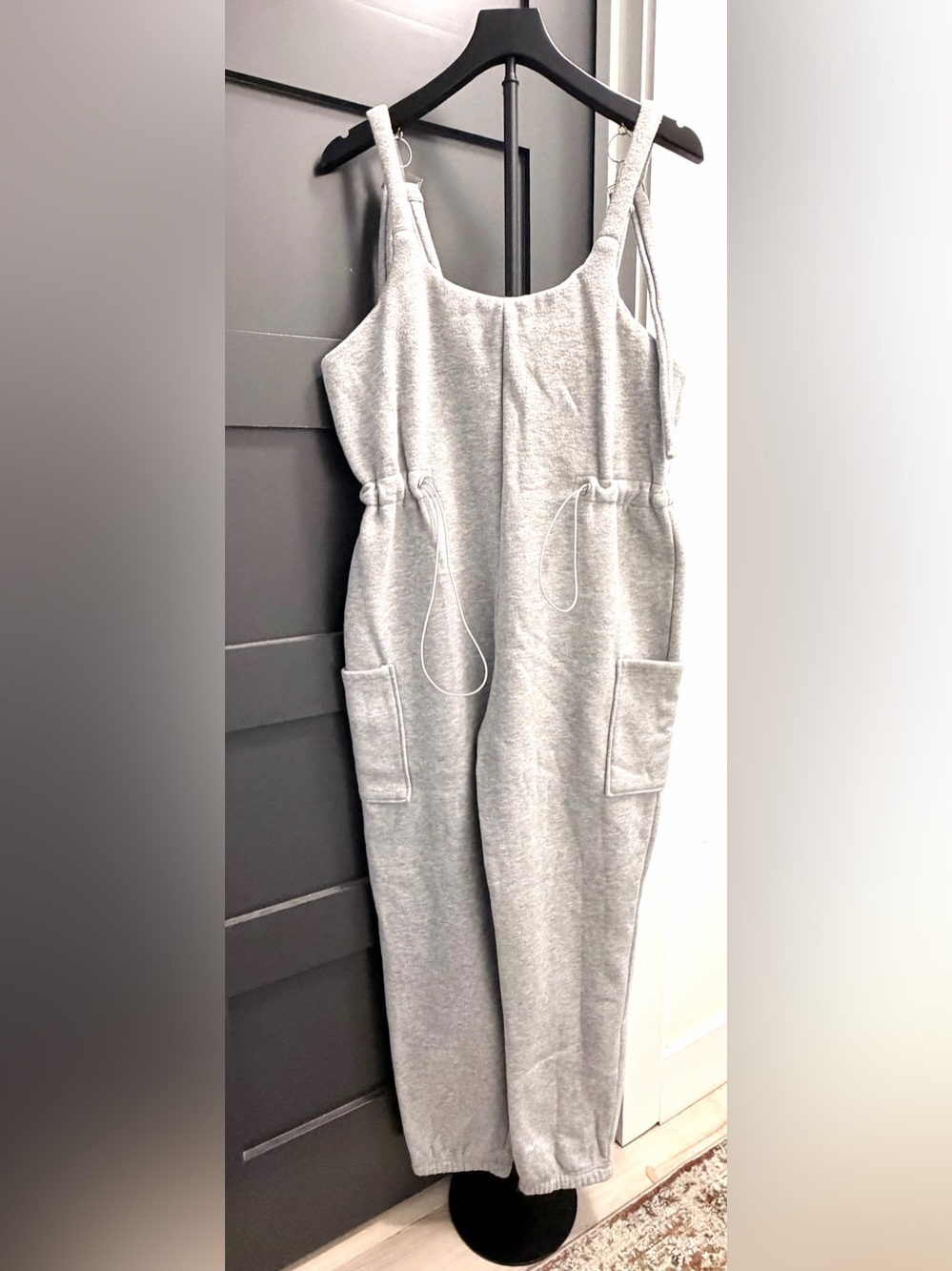 Fashion Nova - Sleeveless Utility Sweater Jumpsuit